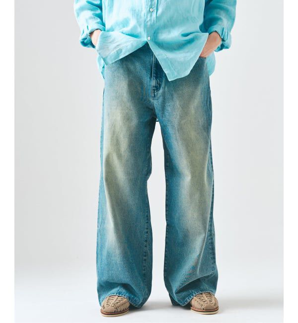 417 EDIFICE「12.5OZ フェードグレー ワイドデニム」|デニム|