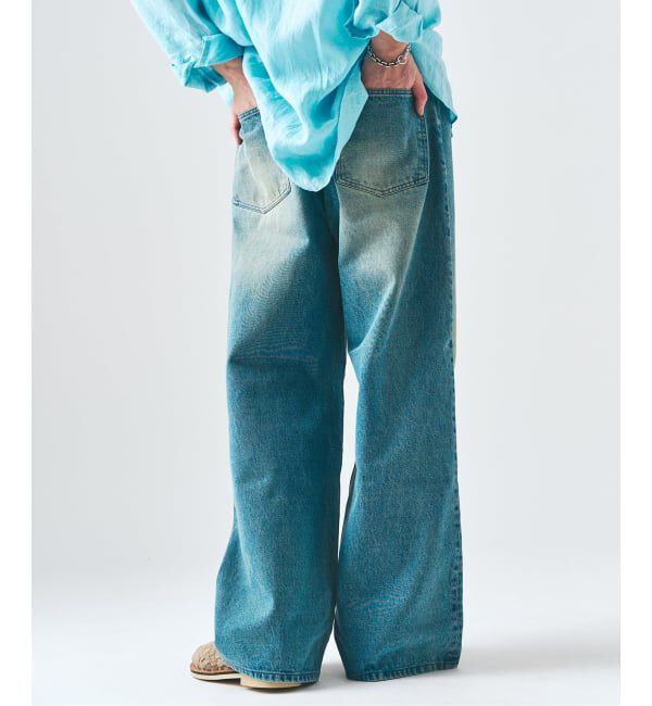 417 EDIFICE「12.5OZ フェードグレー ワイドデニム」|デニム|