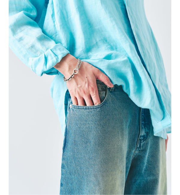 417 EDIFICE「12.5OZ フェードグレー ワイドデニム」|デニム|