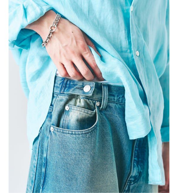 417 EDIFICE「12.5OZ フェードグレー ワイドデニム」|デニム|