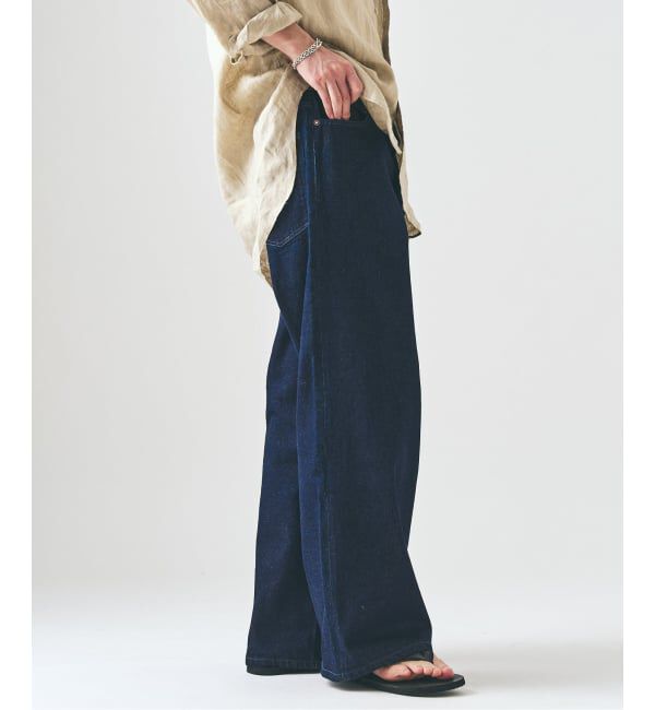 417 EDIFICE「12.5OZ フェードグレー ワイドデニム」|デニム|