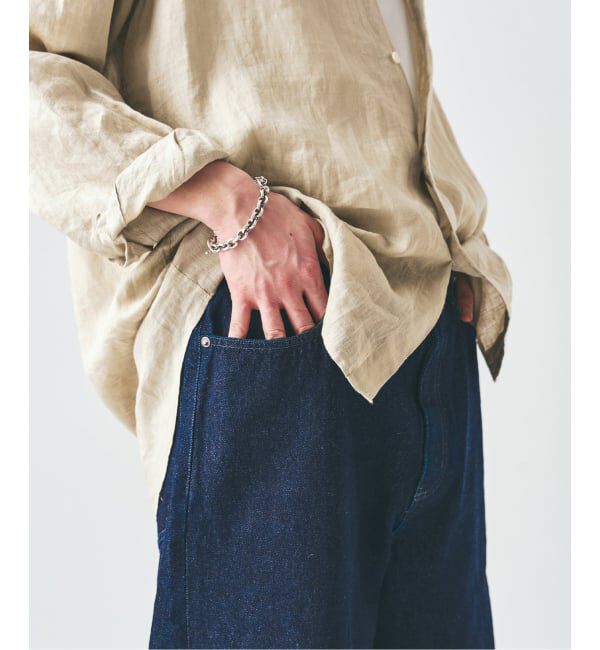 417 EDIFICE「12.5OZ フェードグレー ワイドデニム」|デニム|