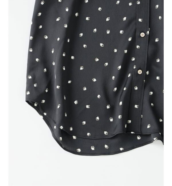 EDIFICE「《予約》パターンクリスプ ショートスリーブ バンドカラーシャツ」|シャツ・ブラウス|