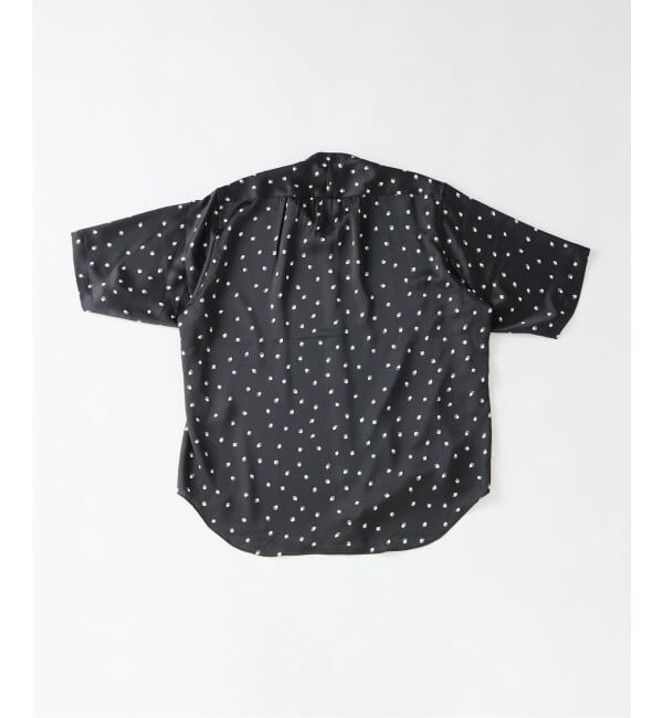 EDIFICE「《予約》パターンクリスプ ショートスリーブ バンドカラーシャツ」|シャツ・ブラウス|