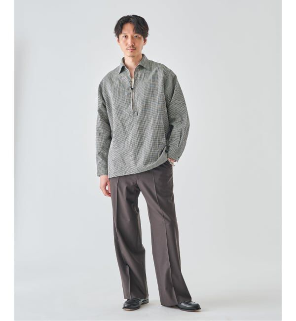 EDIFICE「《予約》コットン/リネン チェック バルーズ シャツ」|シャツ・ブラウス|