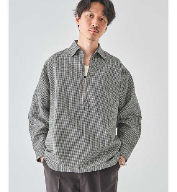 EDIFICE「《予約》コットン/リネン チェック バルーズ シャツ」|シャツ・ブラウス|