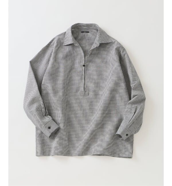 EDIFICE「《予約》コットン/リネン チェック バルーズ シャツ」|シャツ・ブラウス|