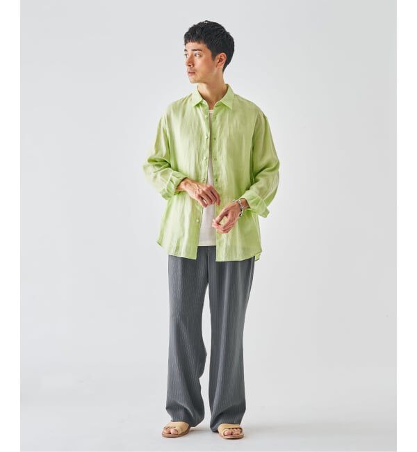 EDIFICE「《予約》シアー リネン レギュラーカラーシャツ」|シャツ・ブラウス|