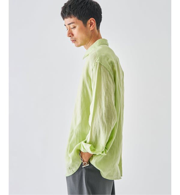 EDIFICE「《予約》シアー リネン レギュラーカラーシャツ」|シャツ・ブラウス|
