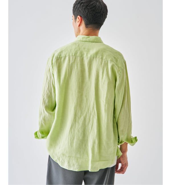 EDIFICE「《予約》シアー リネン レギュラーカラーシャツ」|シャツ・ブラウス|