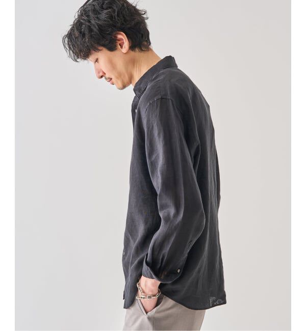 EDIFICE「《予約》シアー リネン レギュラーカラーシャツ」|シャツ・ブラウス|