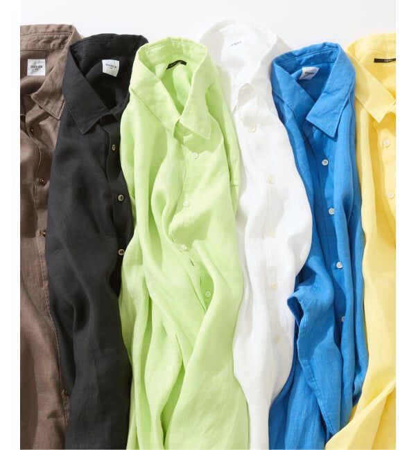 EDIFICE「《予約》シアー リネン レギュラーカラーシャツ」|シャツ・ブラウス|