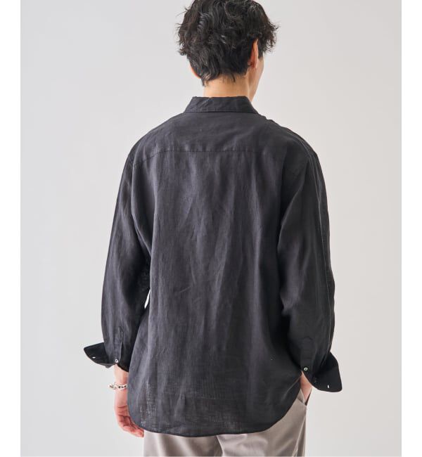 EDIFICE「《予約》シアー リネン レギュラーカラーシャツ」|シャツ・ブラウス|