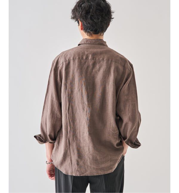 EDIFICE「《予約》シアー リネン レギュラーカラーシャツ」|シャツ・ブラウス|