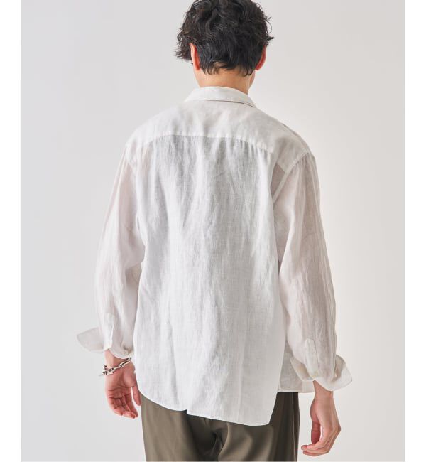 EDIFICE「《予約》シアー リネン レギュラーカラーシャツ」|シャツ・ブラウス|