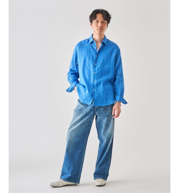 EDIFICE「《予約》シアー リネン レギュラーカラーシャツ」|シャツ・ブラウス|