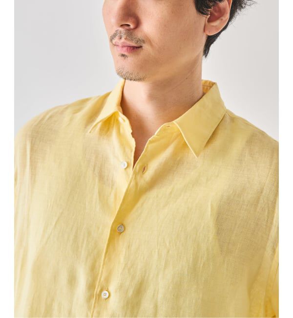 EDIFICE「《予約》シアー リネン レギュラーカラーシャツ」|シャツ・ブラウス|