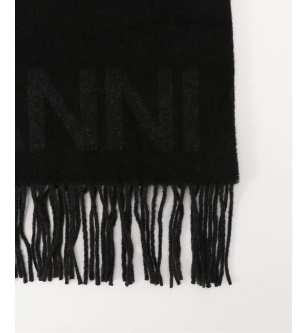 PULP「GANNI / ガニー Fringed Wool Scarf」|バンダナ・スカーフ|