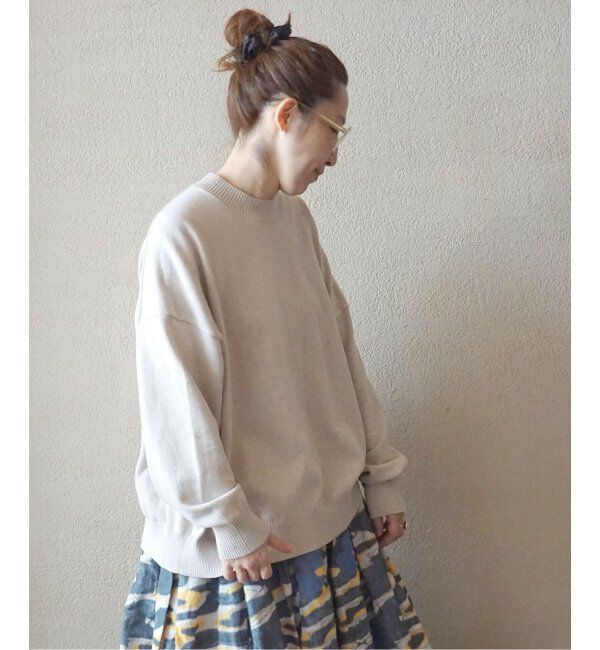 journal standard luxe「C/Caテンジク クルーネックプルオーバー」|ニット・セーター|ベージュ