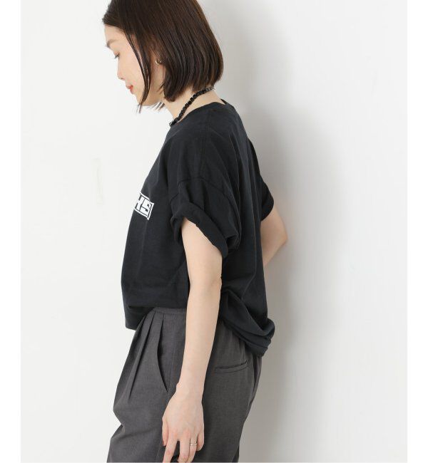 journal standard L'essage「【Pacific BOOKS 】Nascar BLACK t-shirts：Tシャツ」|Tシャツ・カットソー|