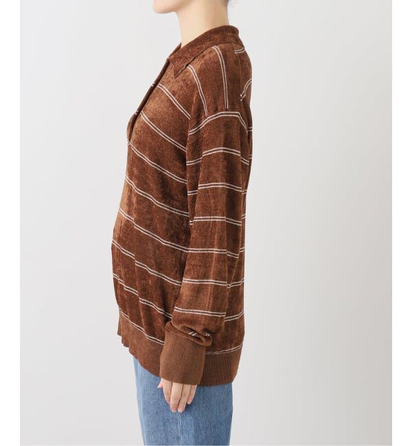 JOURNAL STANDARD「《追加2》ベロアニットロングスリーブポロシャツ」|ニット・セーター|