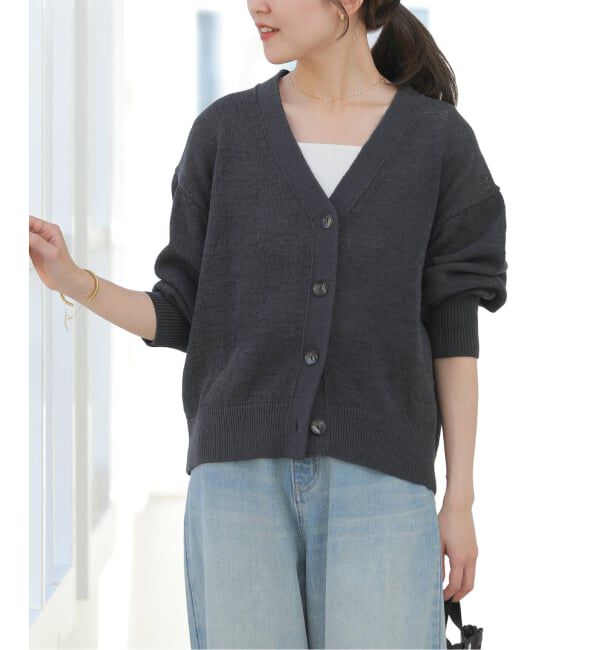 JOURNAL STANDARD relume「［26SS新作］リネンコットンVカーディガン」|カーディガン|