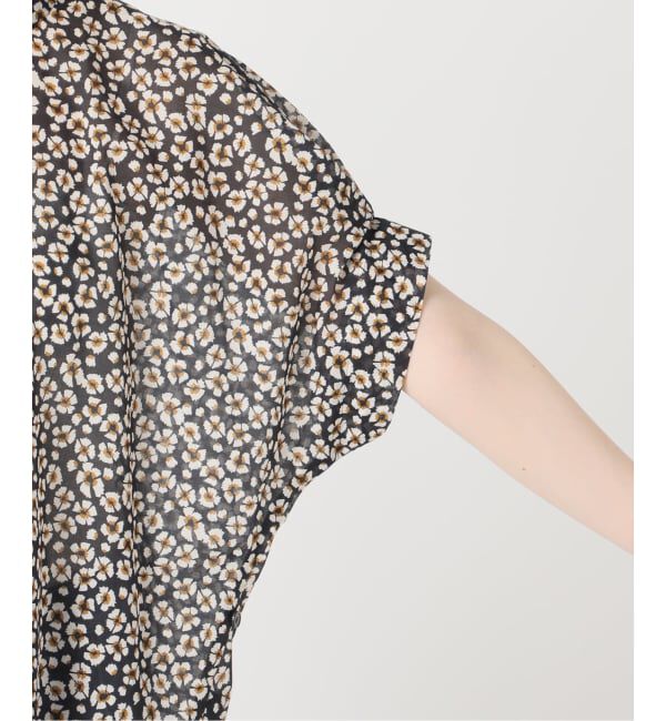 journal standard L'essage「DEVEAUXフラワー&チェック/無地タックスリーブシャツ」|シャツ・ブラウス|