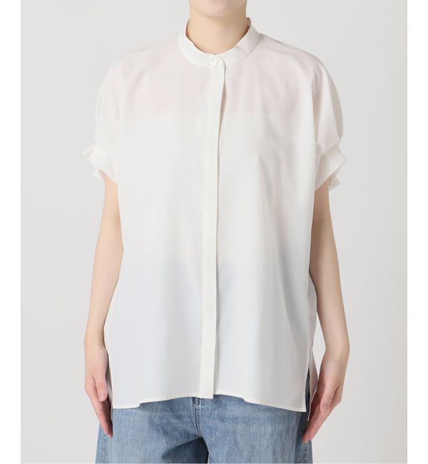 journal standard L'essage「DEVEAUXフラワー&チェック/無地タックスリーブシャツ」|シャツ・ブラウス|