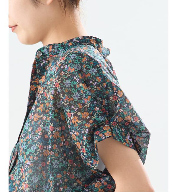 journal standard L'essage「DEVEAUXフラワー&チェック/無地タックスリーブシャツ」|シャツ・ブラウス|