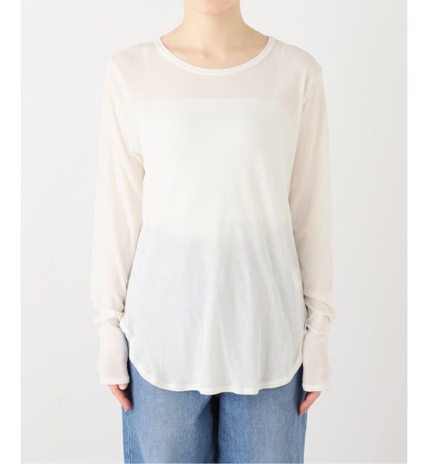 journal standard L'essage「80/-シアーフライス ロングスリーブTシャツ」|Tシャツ・カットソー|