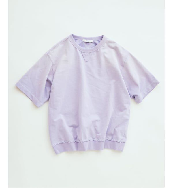 JOURNAL STANDARD relume「《予約》ラフカット ミニ裏毛 半袖スウェット」|Tシャツ・カットソー|パープル B