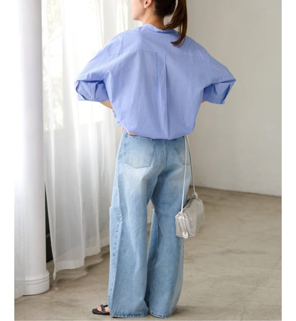 JOURNAL STANDARD relume「《追加予約 / 新色》ストライプバンドカラードロストシャツ」|シャツ・ブラウス|