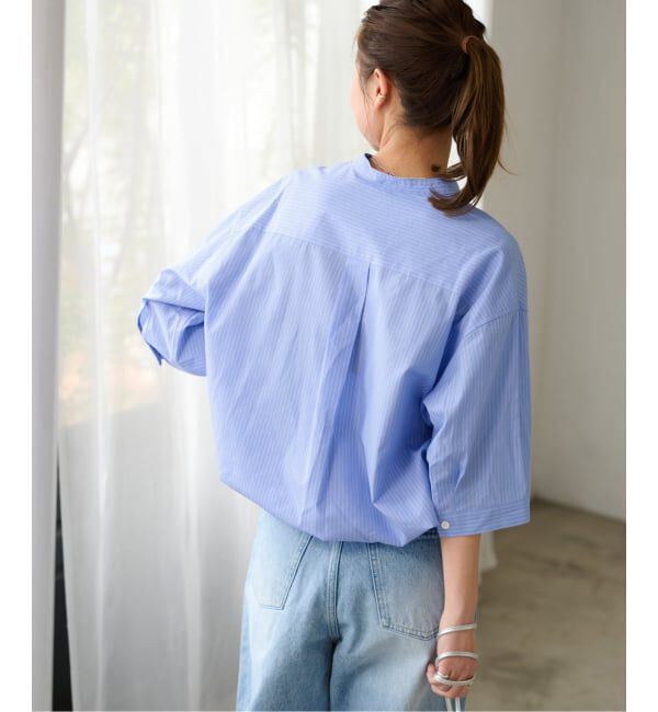 JOURNAL STANDARD relume「《追加予約 / 新色》ストライプバンドカラードロストシャツ」|シャツ・ブラウス|