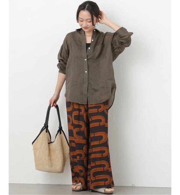 JOURNAL STANDARD relume「《追加予約 / 新色》手洗い可 / ラミーオーバーサイズシャツ」|シャツ・ブラウス|