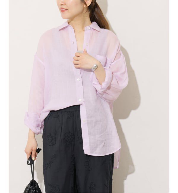 JOURNAL STANDARD relume「《追加予約 / 新色》手洗い可 / ラミーオーバーサイズシャツ」|シャツ・ブラウス|