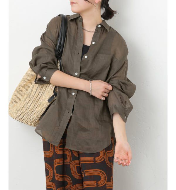 JOURNAL STANDARD relume「《追加予約 / 新色》手洗い可 / ラミーオーバーサイズシャツ」|シャツ・ブラウス|