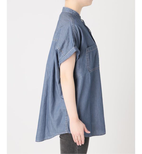 JOURNAL STANDARD relume「《予約》［26SS新作］ライトデニムバンドカラーフレンチ」|シャツ・ブラウス|