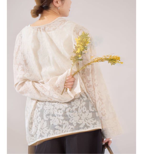 JOURNAL STANDARD「《予約》【osedit】エンブロイダリーオーガンジーブラウス」|シャツ・ブラウス|