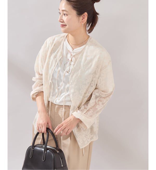 JOURNAL STANDARD「《予約》【osedit】エンブロイダリーオーガンジーブラウス」|シャツ・ブラウス|