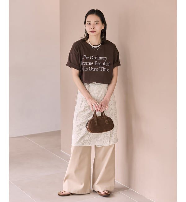 JOURNAL STANDARD「《予約》【osedit】エンブロイダリーオーガンジーラップスカート」|スカート|