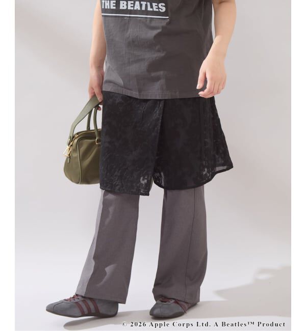 JOURNAL STANDARD「《予約》【osedit】エンブロイダリーオーガンジーラップスカート」|スカート|