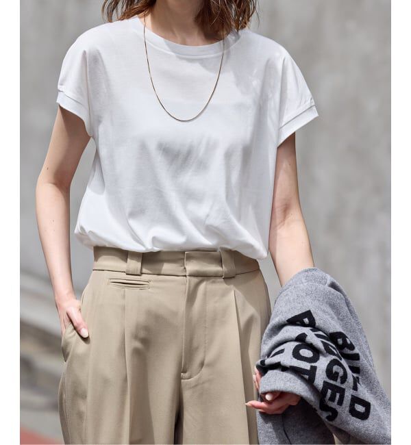 JOURNAL STANDARD「《追加予約》汗ジミ防止ナノシアコンパクトTシャツ」|Tシャツ・カットソー|ホワイト