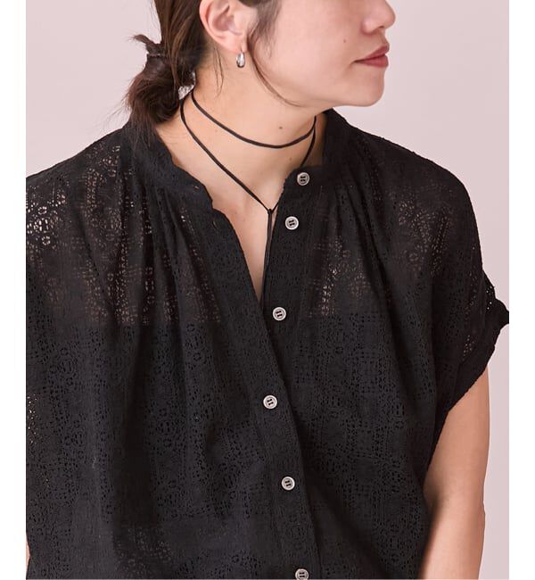 JOURNAL STANDARD「《予約》レースタックボリュームシャツ」|シャツ・ブラウス|