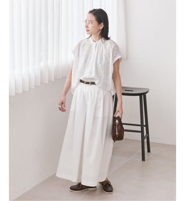 JOURNAL STANDARD「《予約》レースタックボリュームシャツ」|シャツ・ブラウス|