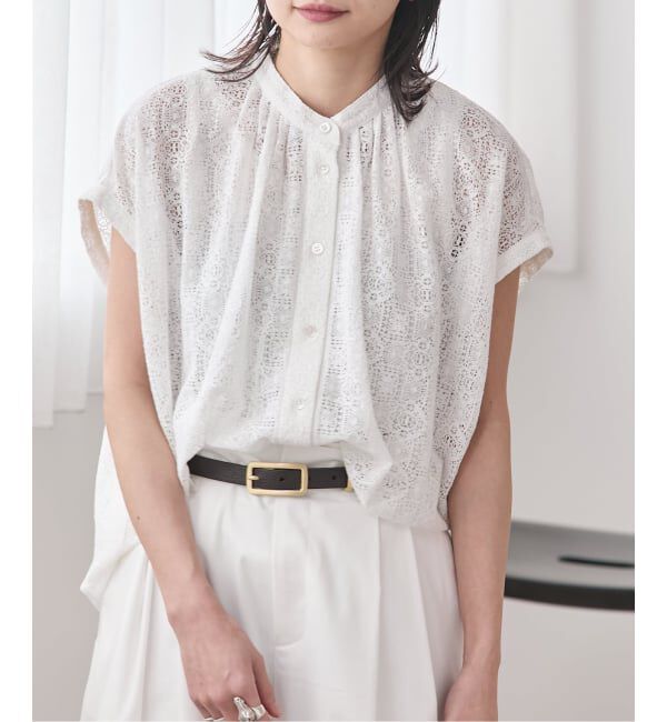 JOURNAL STANDARD「《予約》レースタックボリュームシャツ」|シャツ・ブラウス|