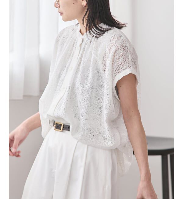 JOURNAL STANDARD「《予約》レースタックボリュームシャツ」|シャツ・ブラウス|