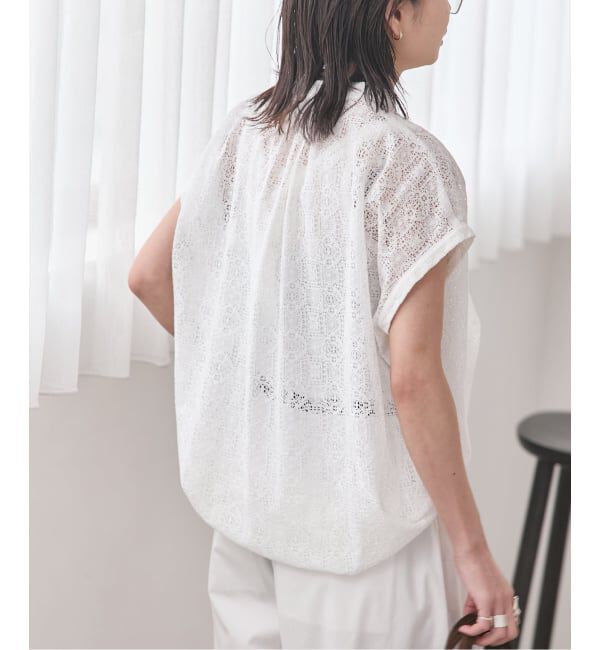 JOURNAL STANDARD「《予約》レースタックボリュームシャツ」|シャツ・ブラウス|