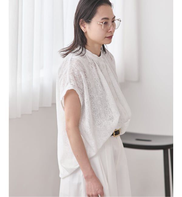 JOURNAL STANDARD「《予約》レースタックボリュームシャツ」|シャツ・ブラウス|