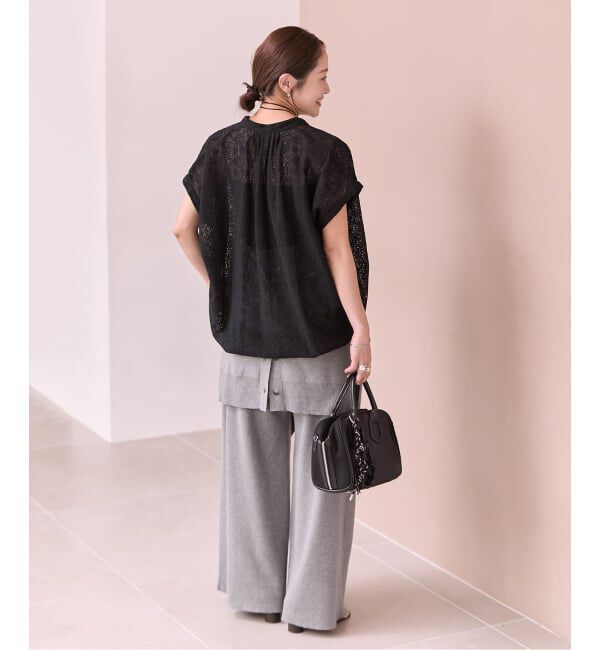 JOURNAL STANDARD「《予約》レースタックボリュームシャツ」|シャツ・ブラウス|