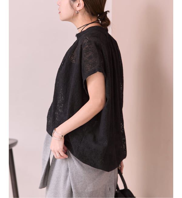 JOURNAL STANDARD「《予約》レースタックボリュームシャツ」|シャツ・ブラウス|